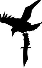 Logo de Lizzie Crowdagger, écrivaine de romas de fantasy